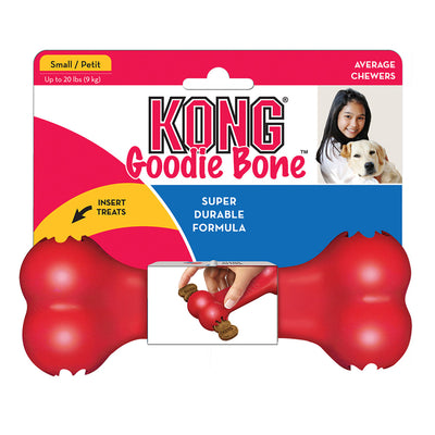 KONG Goodie Bone Rubber Toy for Dogs - Classic Red