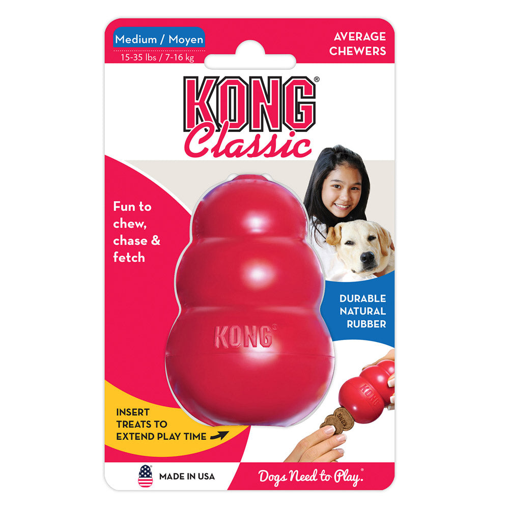 KONG Rubber Toy for Dogs - Classic Red