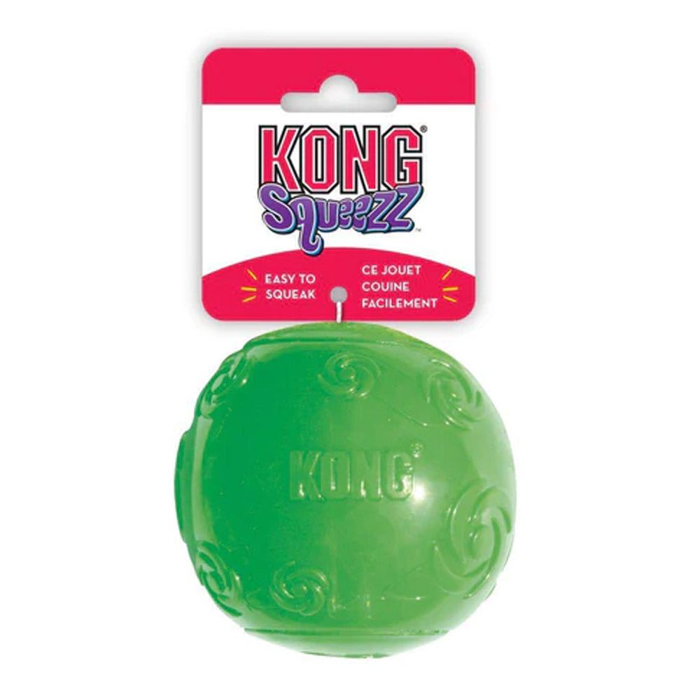 KONG Squeezz Squeaker Fetch Toy for Dogs - Ball