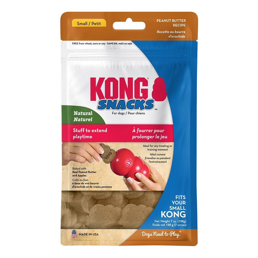 KONG Stuff'n Snacks Peanut Butter Recipe Treats for Dogs Small