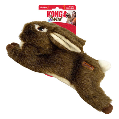 KONG Wild Low Stuff Squeaker Toy for Dogs - Rabbit