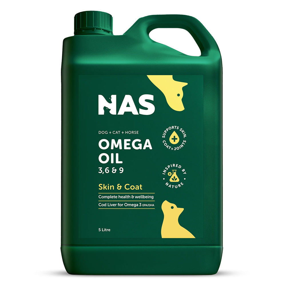 Natural Animal Solutions Omega 3,6 & 9 Oil for Dogs, Cats and Horses