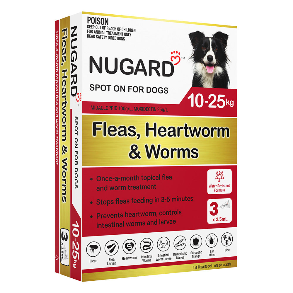Nugard Spot on for Dogs 10 To 25Kg (Red)