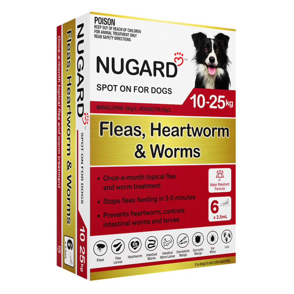 Nugard Spot on for Dogs 10 To 25Kg (Red)