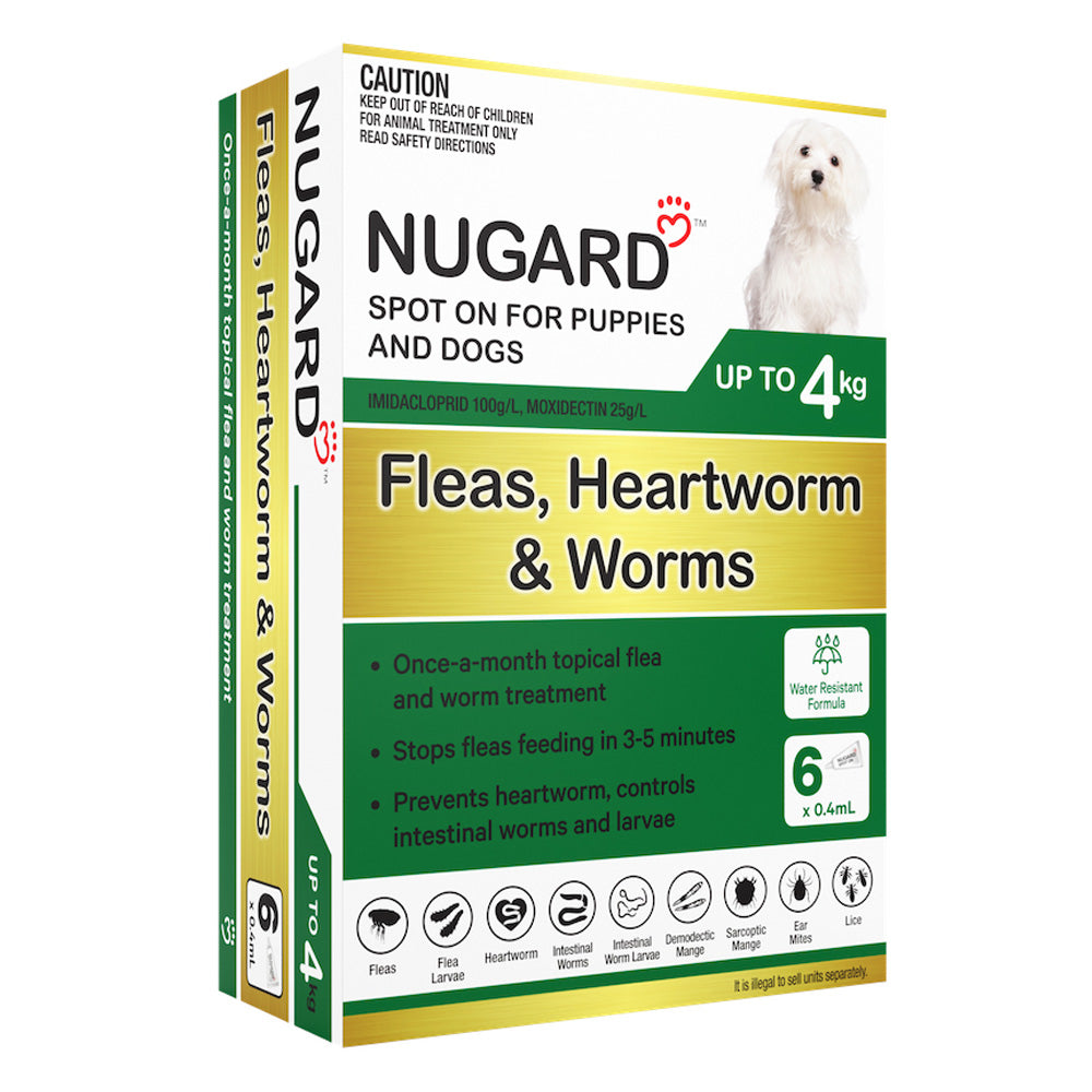 Nugard Spot on for Dogs Upto 4Kg (Green)