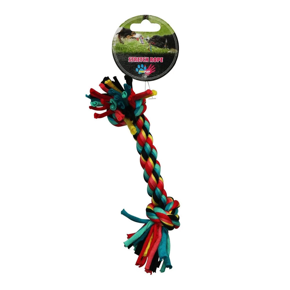 Paw Play Stretch Rope Bone