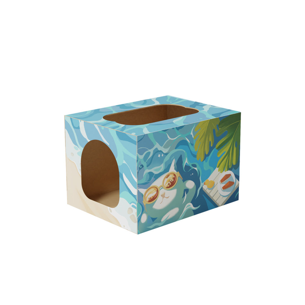 Pawzcity Cat Scratcher House Beach Vocation
