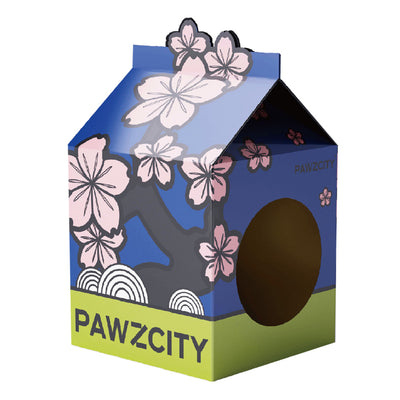 Pawzcity Tetra-Pak Cat Scratcher House Sakura