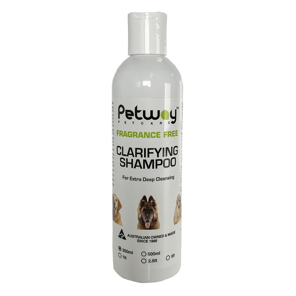 Petway Petcare Fragrance Free Clarifying Shampoo For Extra Deep Cleansing For Dogs