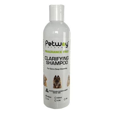 Petway Petcare Fragrance Free Clarifying Shampoo For Extra Deep Cleansing For Dogs