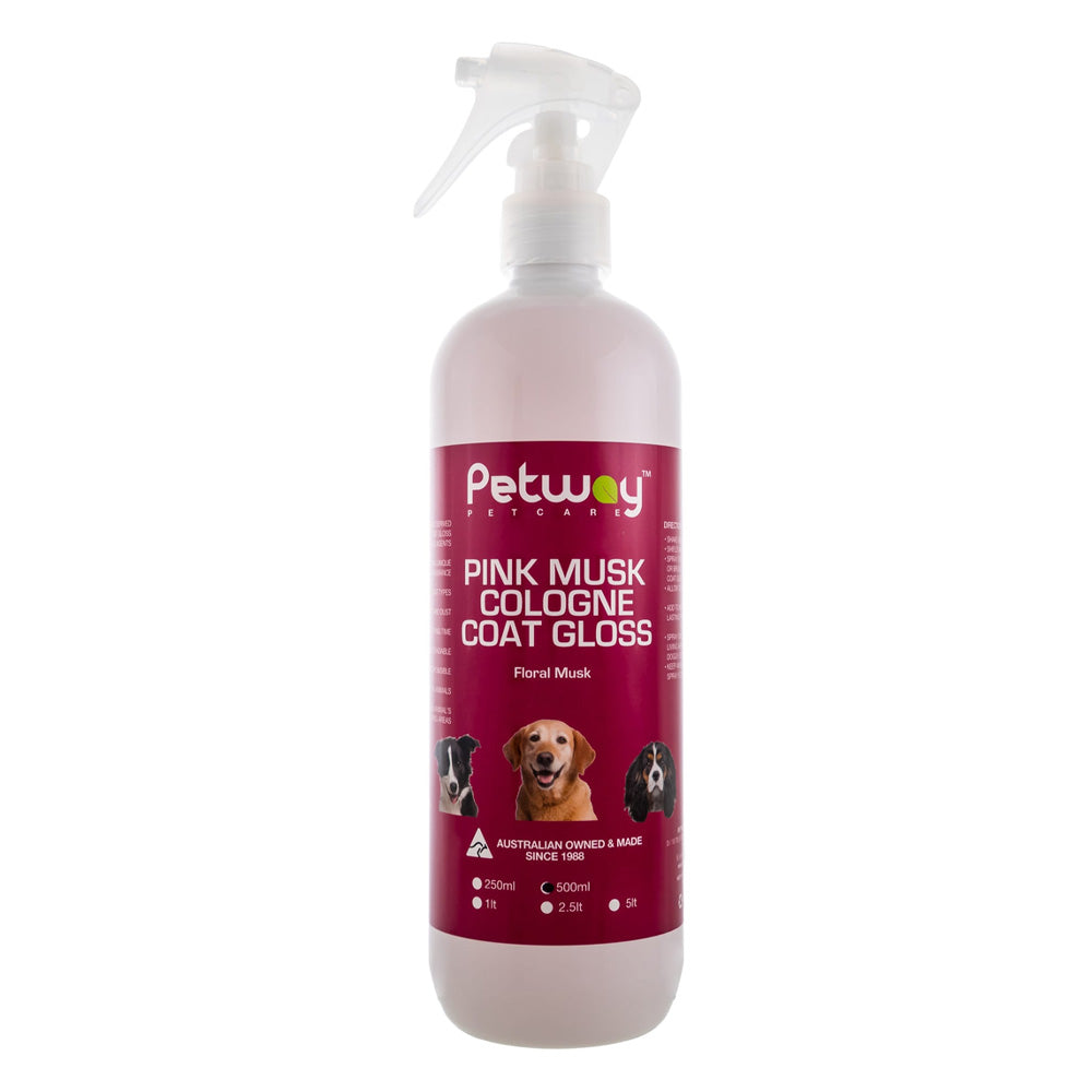 Petway Petcare Pink Musk Cologne Coat Gloss For Dogs