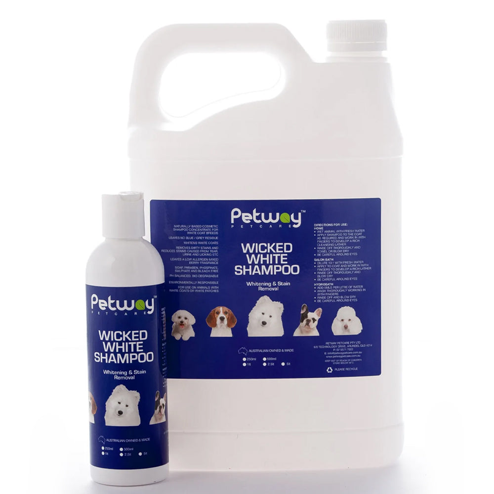 Petway Petcare Wicked White Shampoo For Whitening And Stain Removal For Dogs