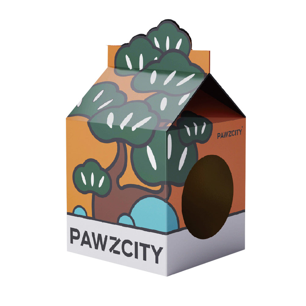 Pawzcity Tetra-Pak Cat Scratcher House