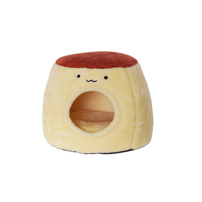 Purroom Enclosed Pet Bed Pudding