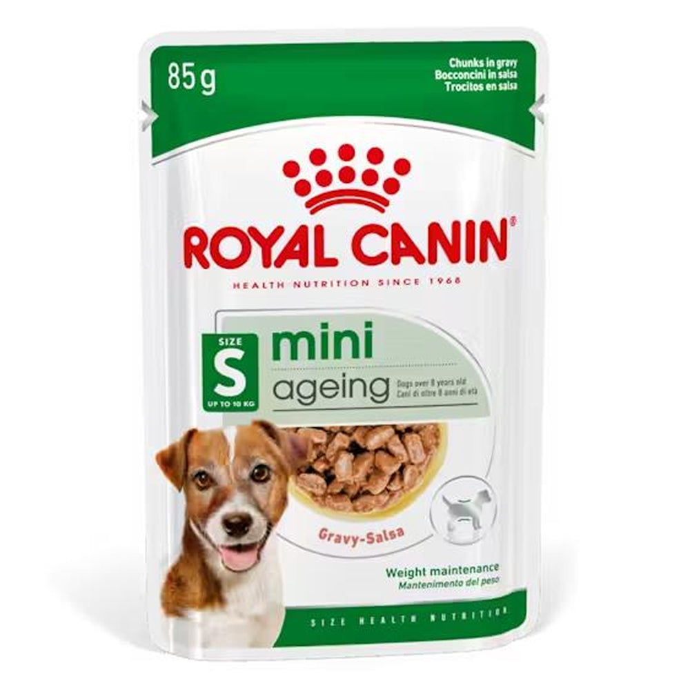 Royal Canin Mini Ageing over 8 Years In Gravy Pouches Wet Dog Food 85gm