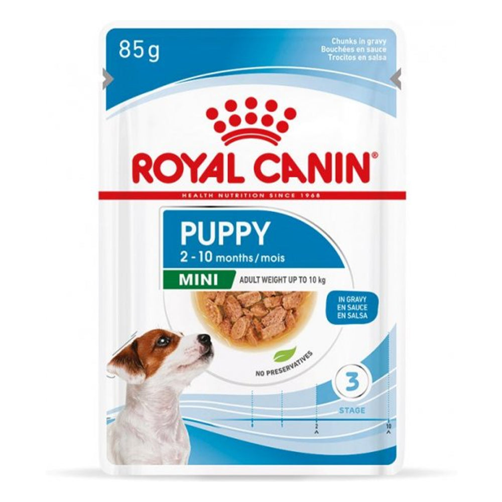 Royal Canin Mini Puppy In Gravy Pouches Wet Dog Food 85 Gms