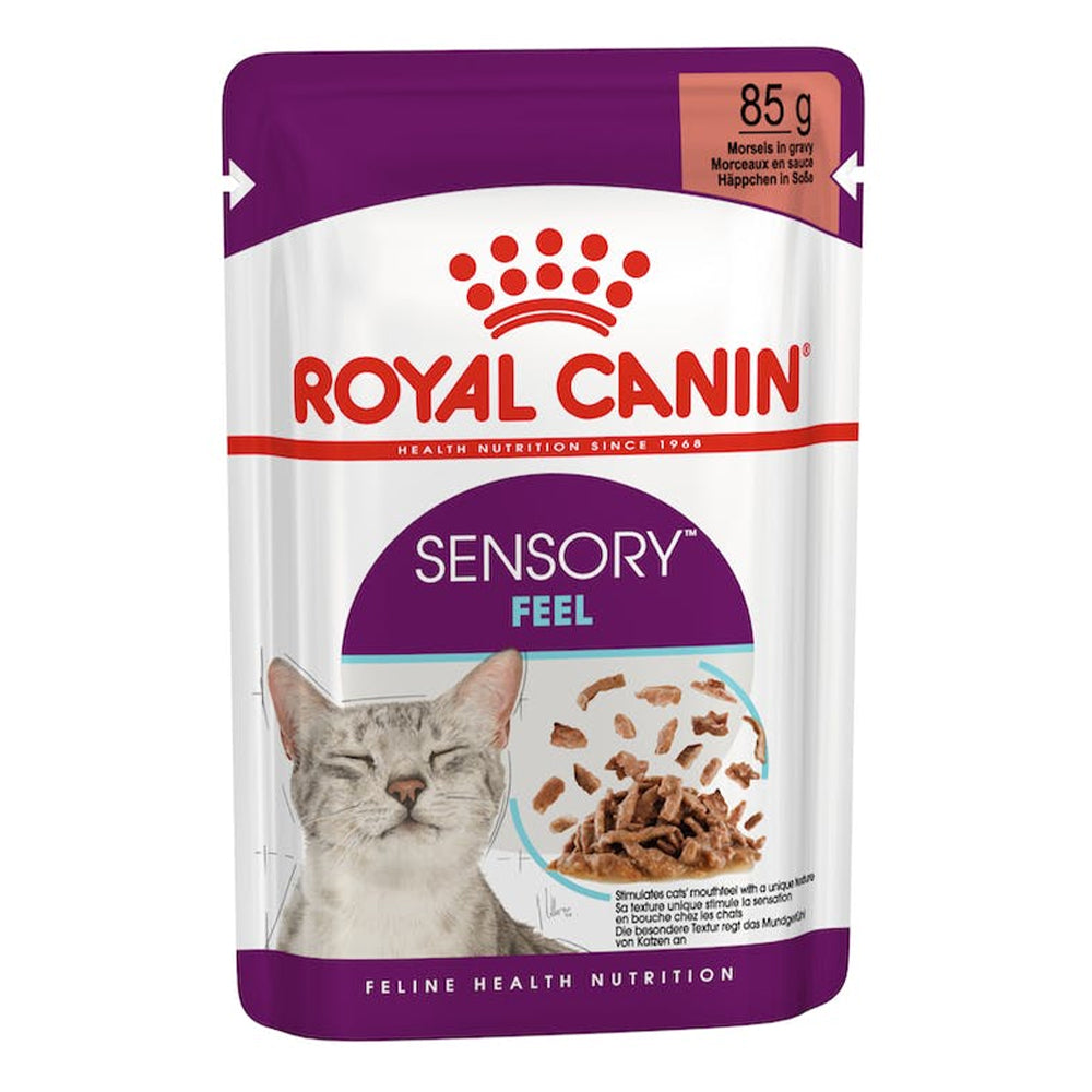 Royal Canin Sensory Feel In Gravy Adult Pouches Wet Cat Food 85 Gms