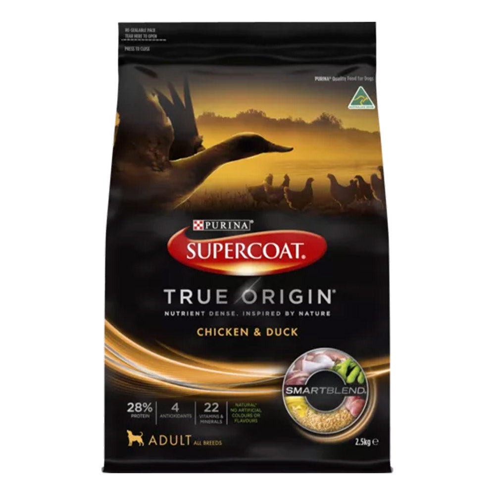 Supercoat True Origin Chicken & Duck Adult All Breeds Dry Dog Food