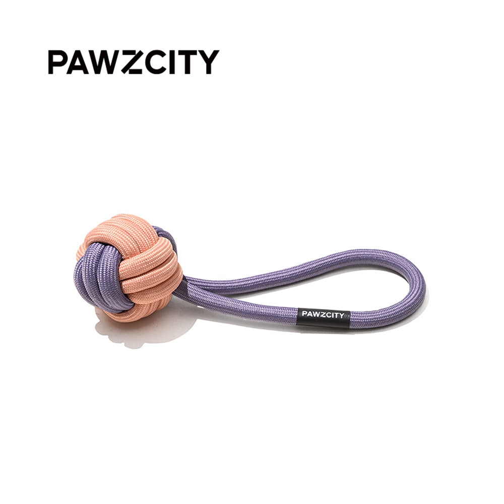 Pawzcity Interactive Rope Ball With Loop