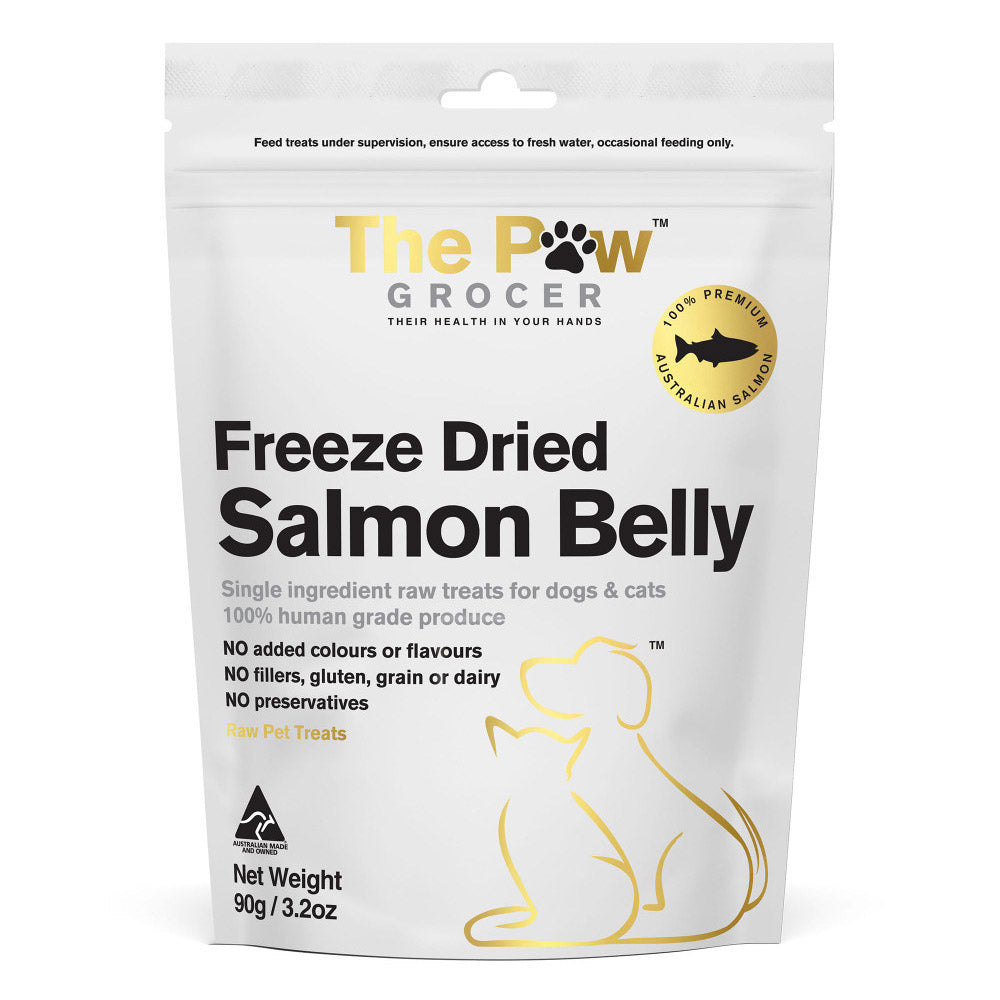 The Paw Grocer Freeze Dried Salmon Belly Dog and Cat Treats