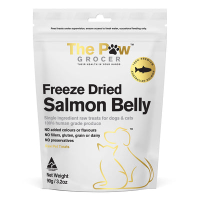 The Paw Grocer Freeze Dried Salmon Belly Dog and Cat Treats