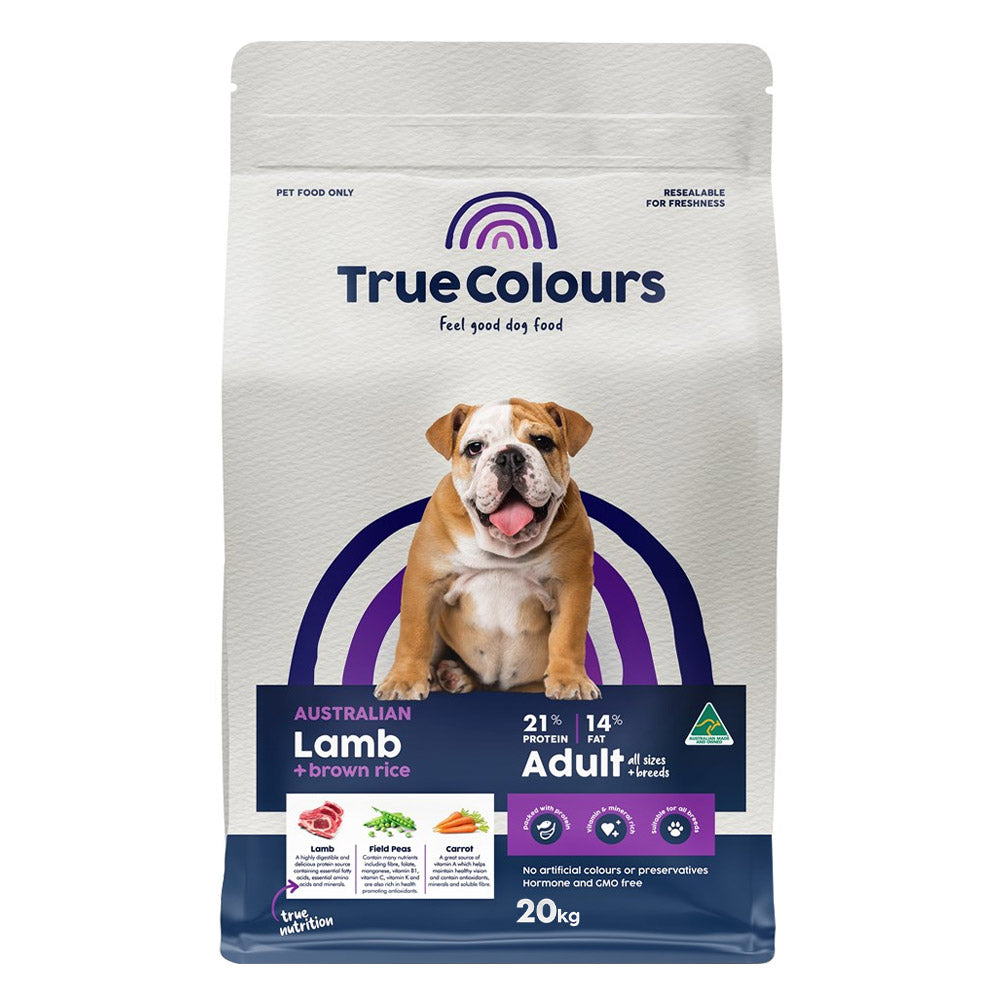 True Colours Lamb And Brown Rice Adult Dry Dog Food