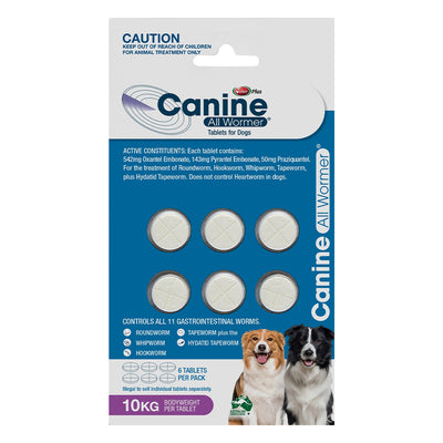 Value Plus Canine All Wormer Tablets for Dogs 10kg (Purple)