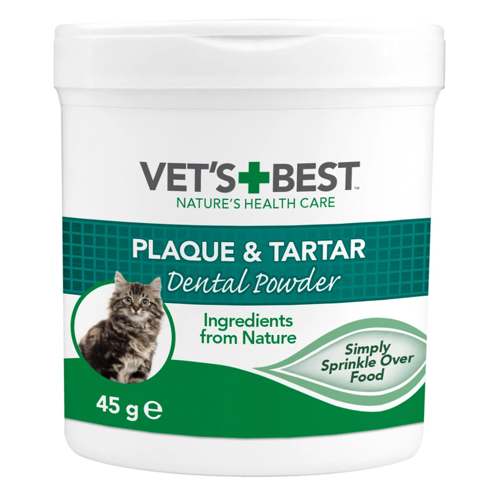 Vet's Best Nature's Health Care Plaque & Tartar Dental Powder for Cats