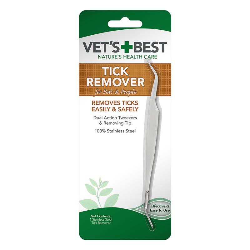 Vet's Best Nature's Health Care Stainless Steel Tick Remover for Pets