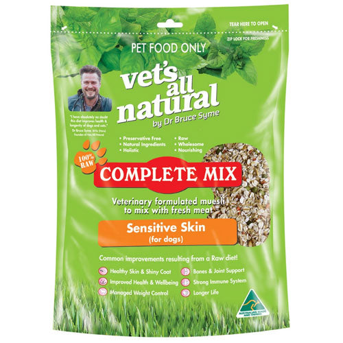 Vets All Natural Complete Mix Sensitive Skin Dog Dry Food