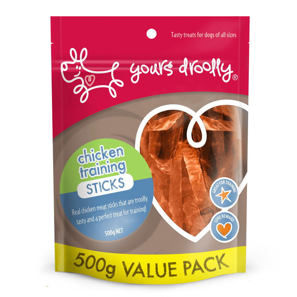 Yours Droolly Chicken Training Sticks Dog Treats