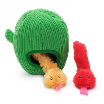 Zippy Claws Burrow Toys for Cats - Snakes in Cactus