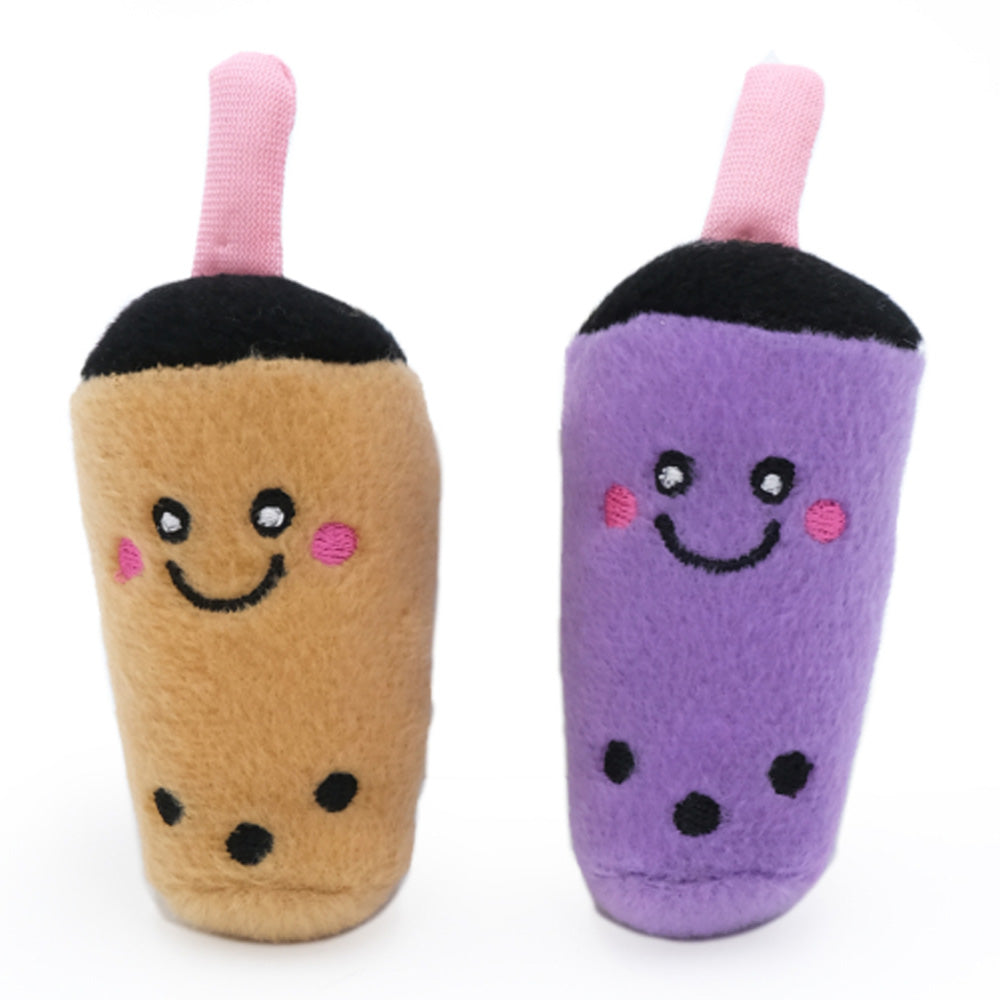 Zippy Claws NomNomz Toys for Cats - Milk Tea and Taro