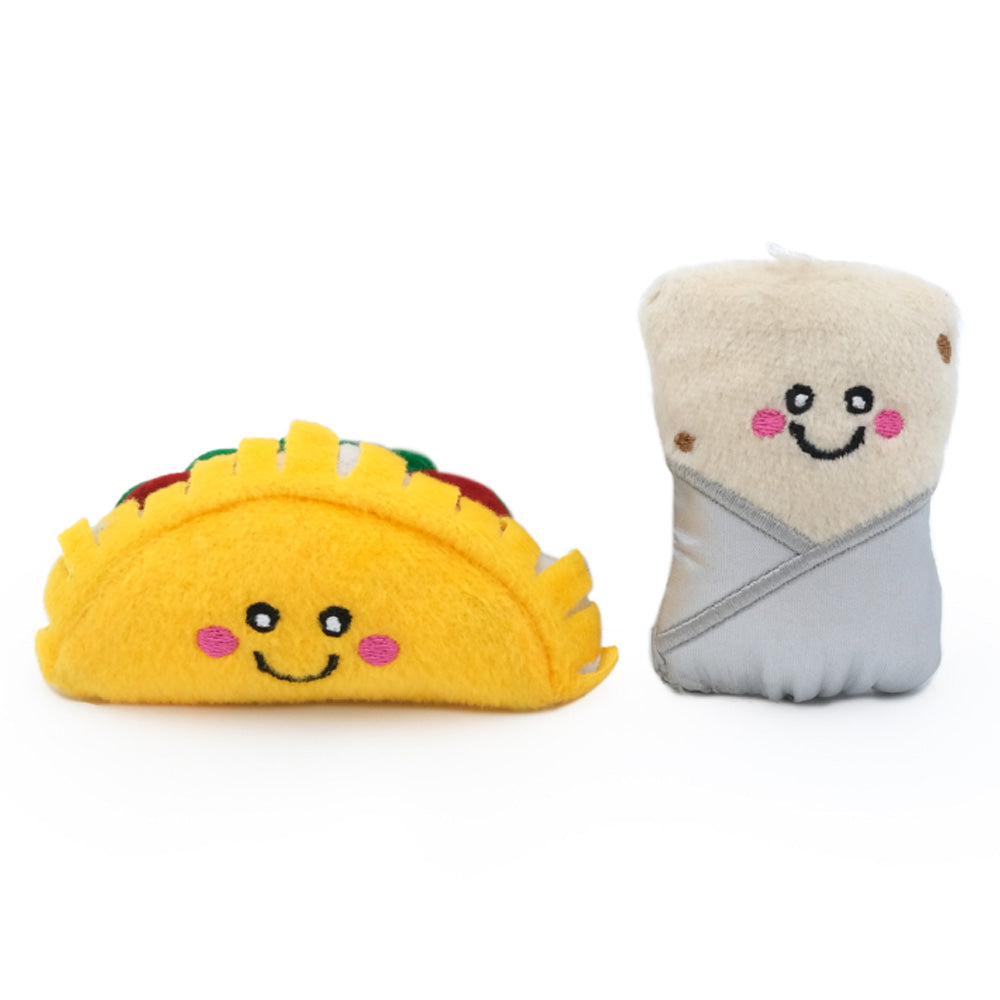 Zippy Claws NomNomz Toys for Cats - Taco and Burrito