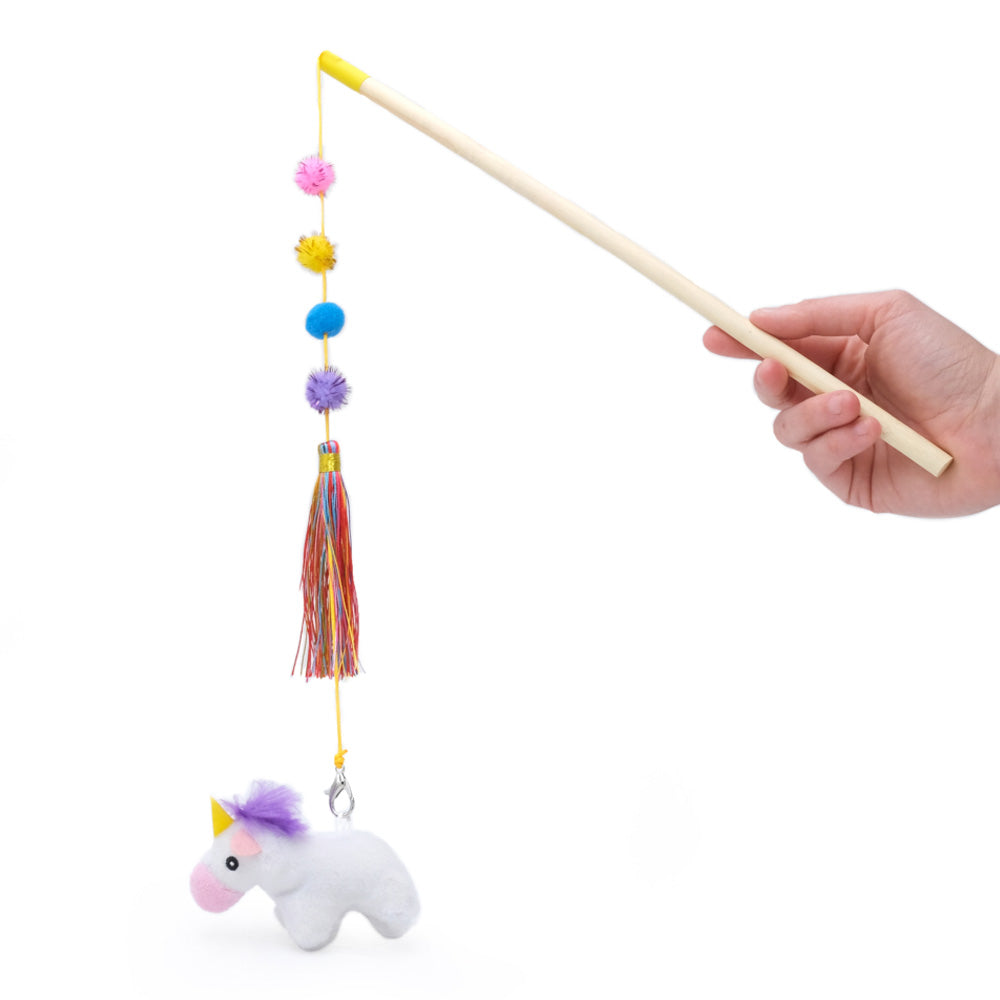 Zippy Claws ZippyStick Toys for Cats - Unicorn