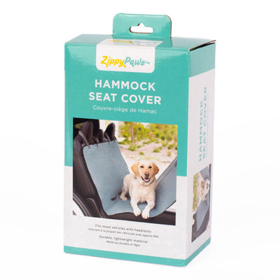 Zippy Paws Adventure Car Hammock Seat Cover for Dogs - Grey