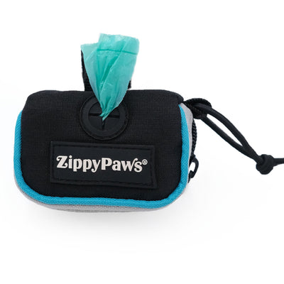 Zippy Paws Adventure Leash Dog Poop Bag Dispenser for Dogs - Teal