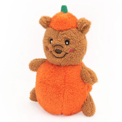 Zippy Paws Halloween Cheeky Chumz Toys for Dogs - Pumpkin Bear