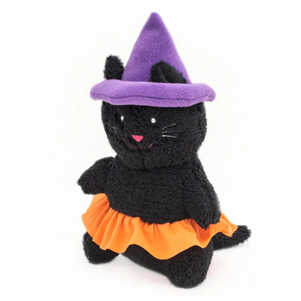 Zippy Paws Halloween Cheeky Chumz Toys for Dogs - Witch Cat