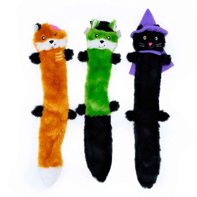 Zippy Paws Halloween Skinny Peltz 3-Pack Toys for Dogs - Large