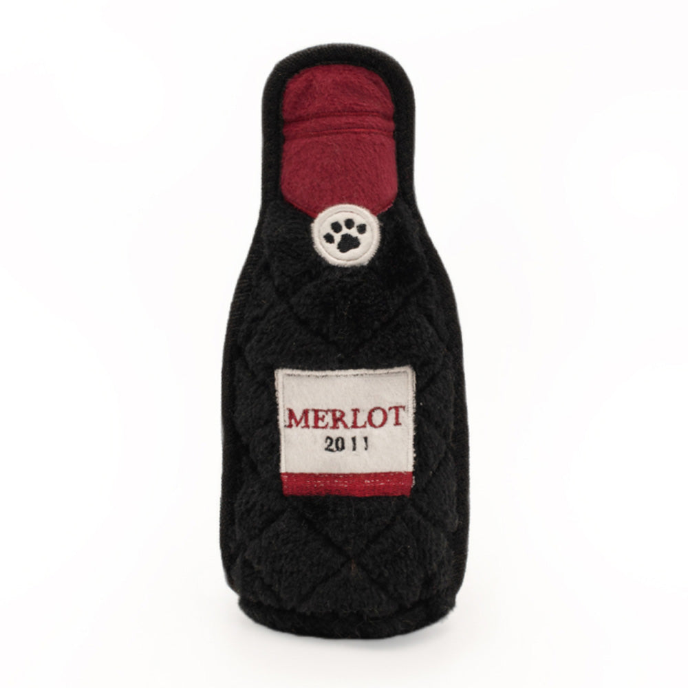 Zippy Paws Happy Hour Crusherz Toys for Dogs - Merlot
