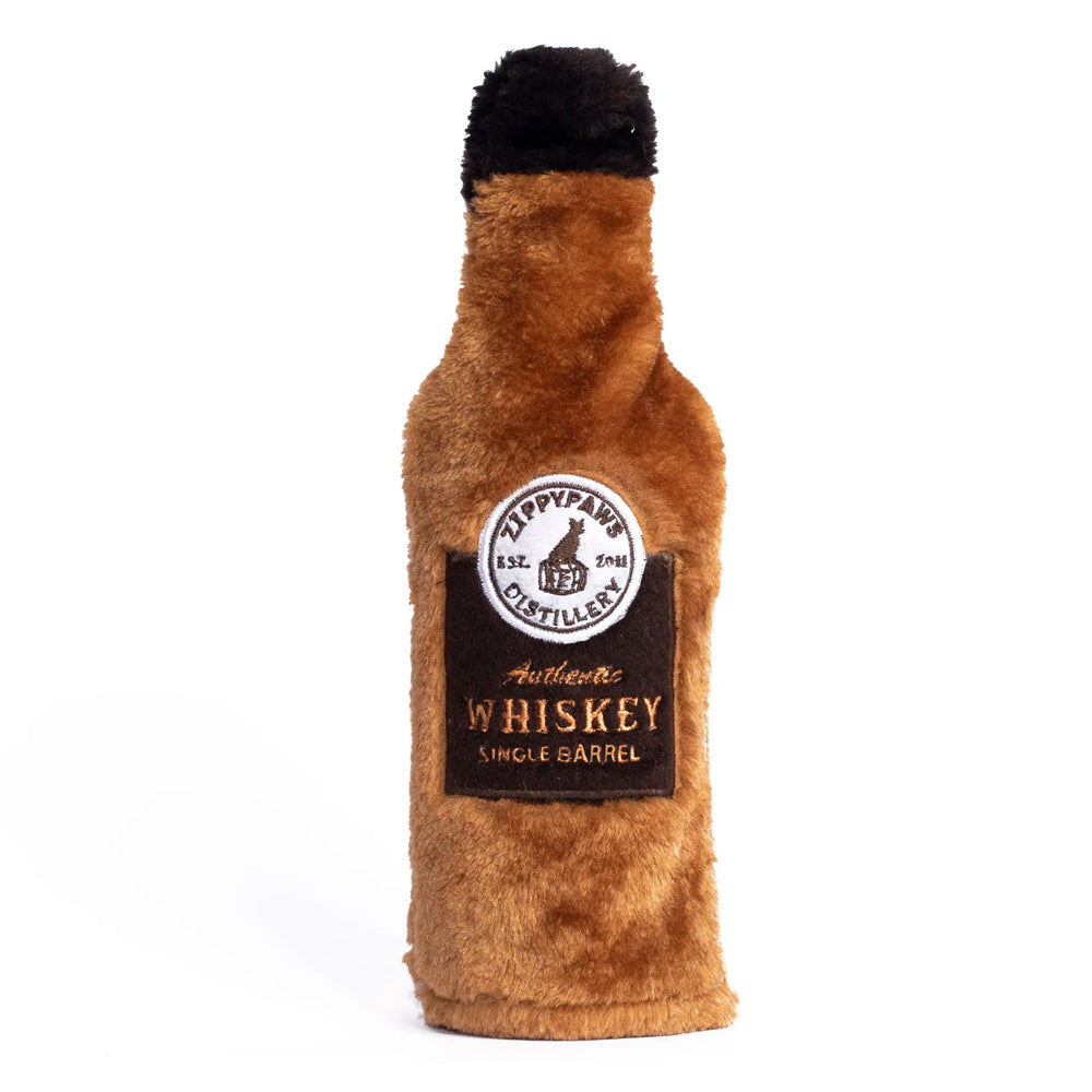 Zippy Paws Happy Hour Crusherz Toys for Dogs - Whiskey